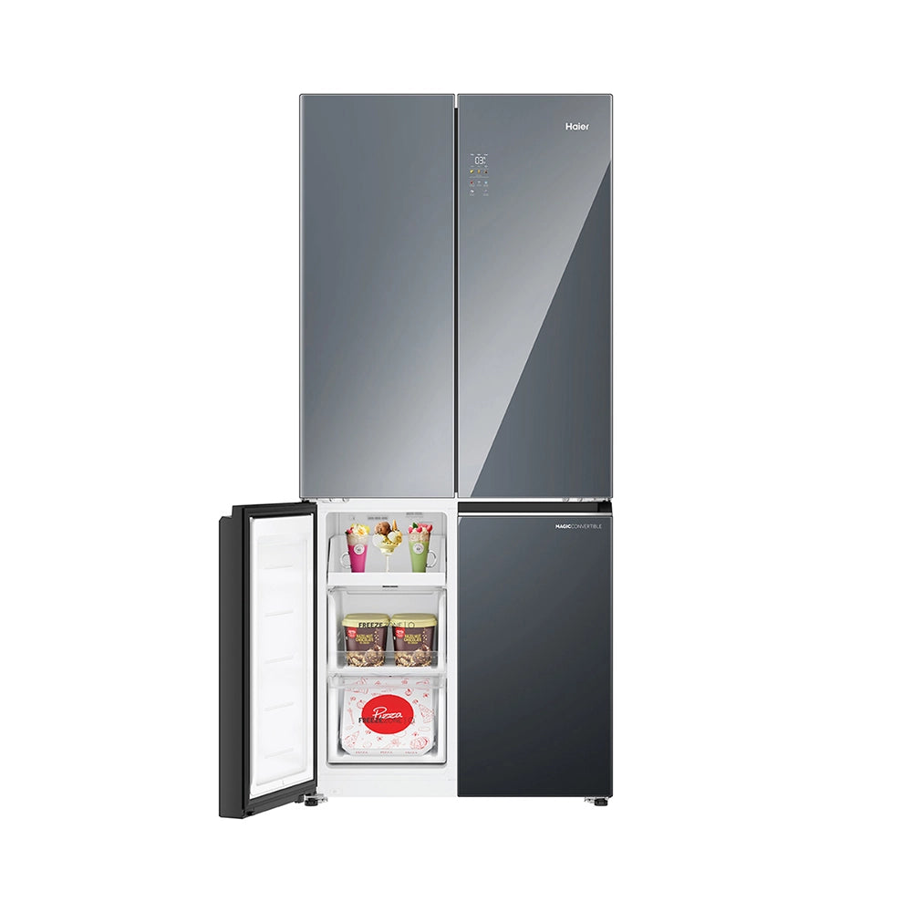 Haier Lumiere 520L 3 Star Mirror Glass French Door Refrigerator with Smart Sense AI | HRB-600MGU1-12
