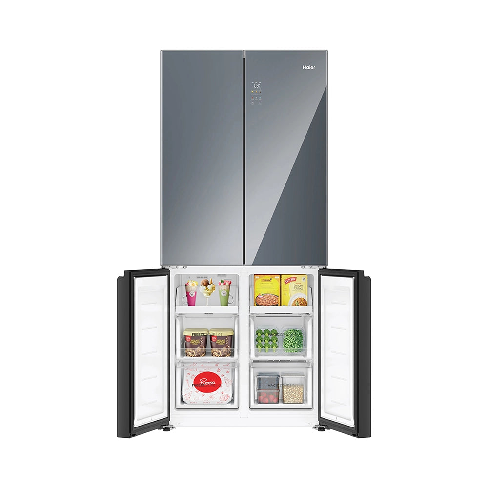 Haier Lumiere 520L 3 Star Mirror Glass French Door Refrigerator with Smart Sense AI | HRB-600MGU1-13