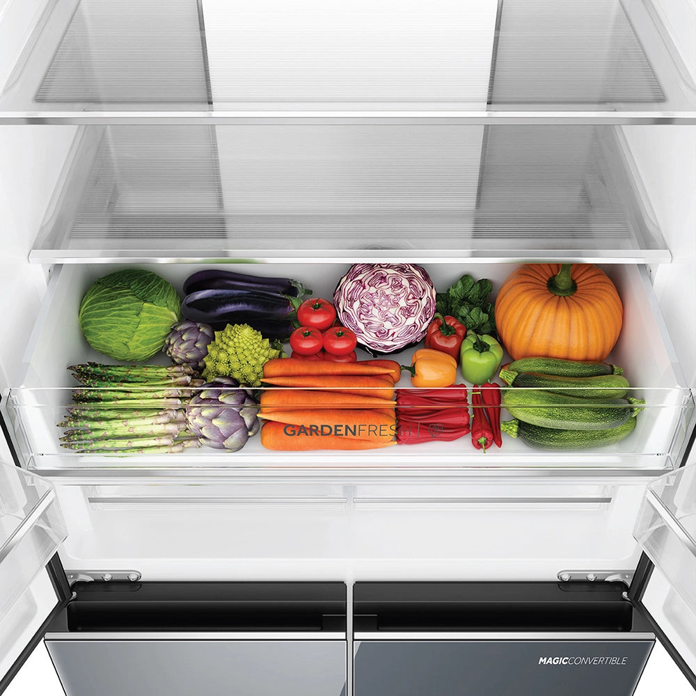 Haier Lumiere 520L 3 Star Mirror Glass French Door Refrigerator with Smart Sense AI | HRB-600MGU1-15
