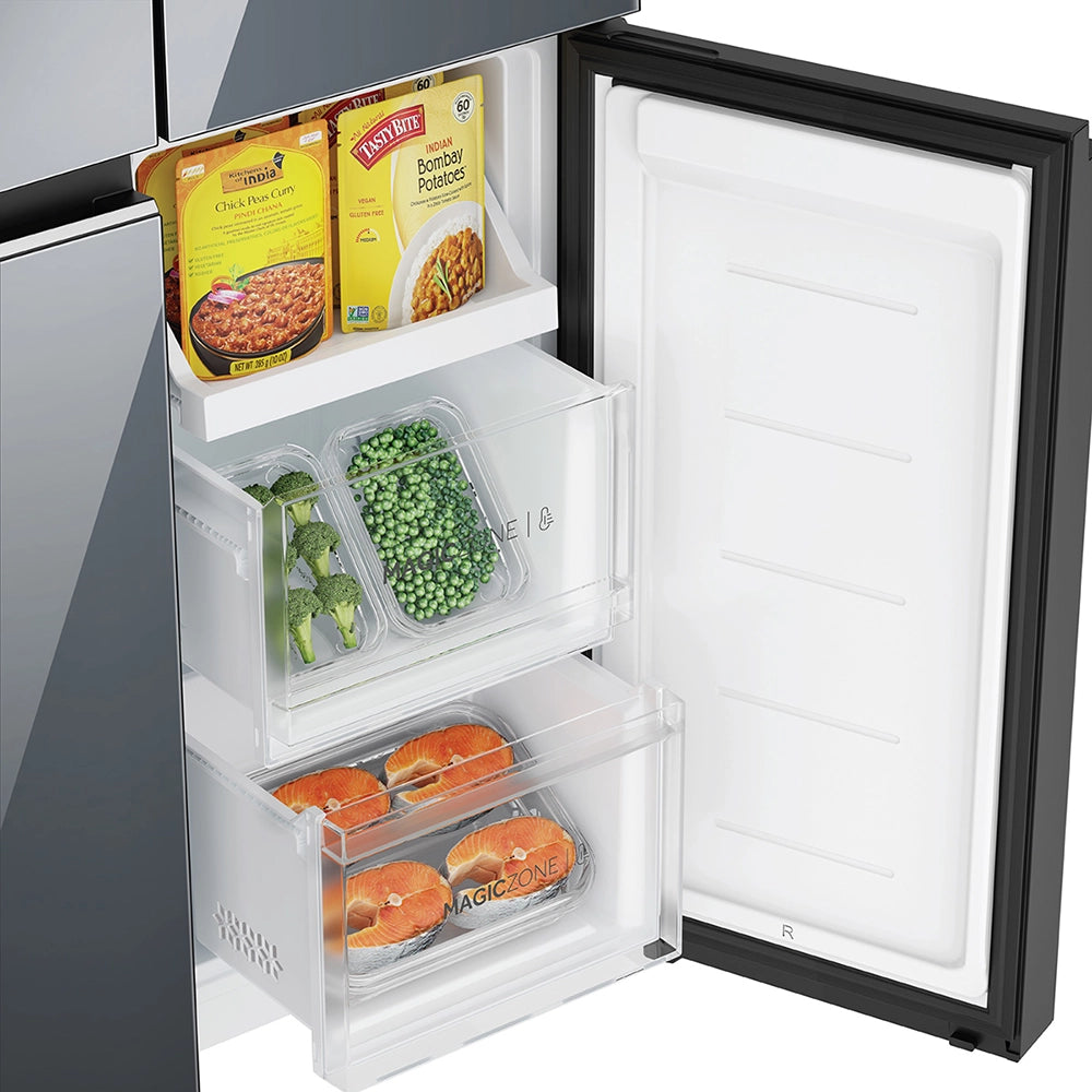 Haier Lumiere 520L 3 Star Mirror Glass French Door Refrigerator with Smart Sense AI | HRB-600MGU1-17