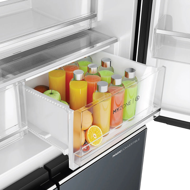 Haier Lumiere 520L 3 Star Mirror Glass French Door Refrigerator with Smart Sense AI | HRB-600MGU1-19