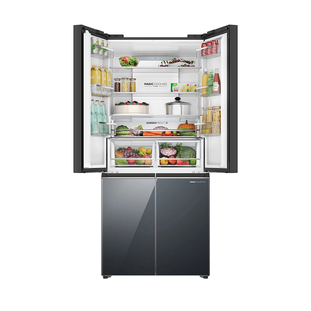 Haier Lumiere 520L 3 Star Mirror Glass French Door Refrigerator with Smart Sense AI | HRB-600MGU1-20