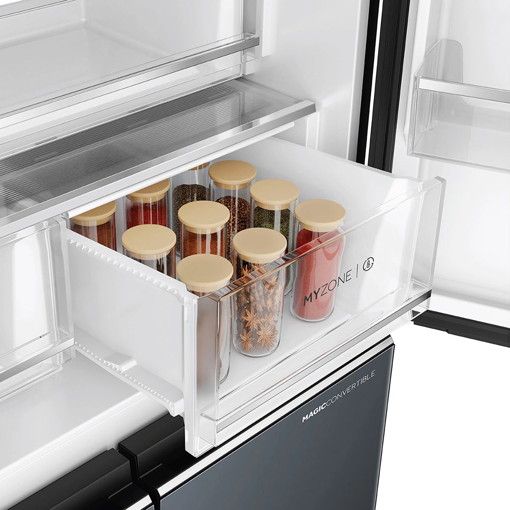 Haier Lumiere 520L 3 Star Mirror Glass French Door Refrigerator with Smart Sense AI | HRB-600MGU1-23