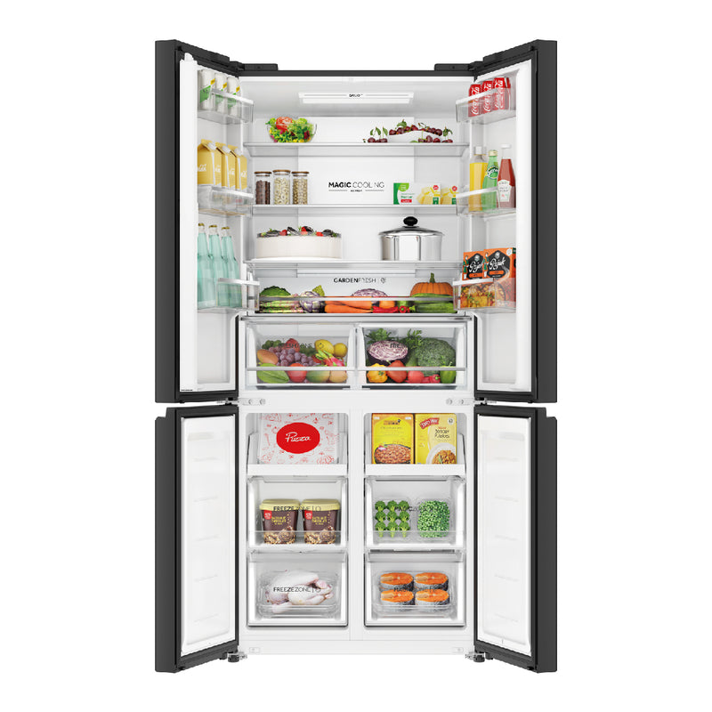 Haier Lumiere 520L 3 Star Rosette White French Door Refrigerator (HRB-600RW)-3