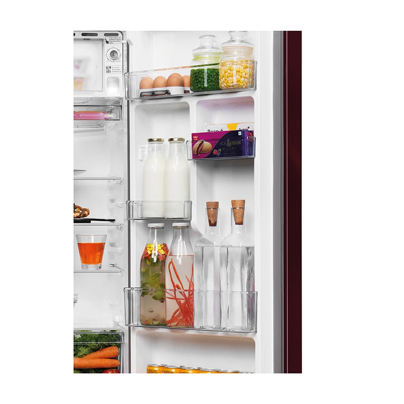 Haier 190L 3 Star Red Hilton Single Door Refrigerator | HRD-2113CRHA-N-5