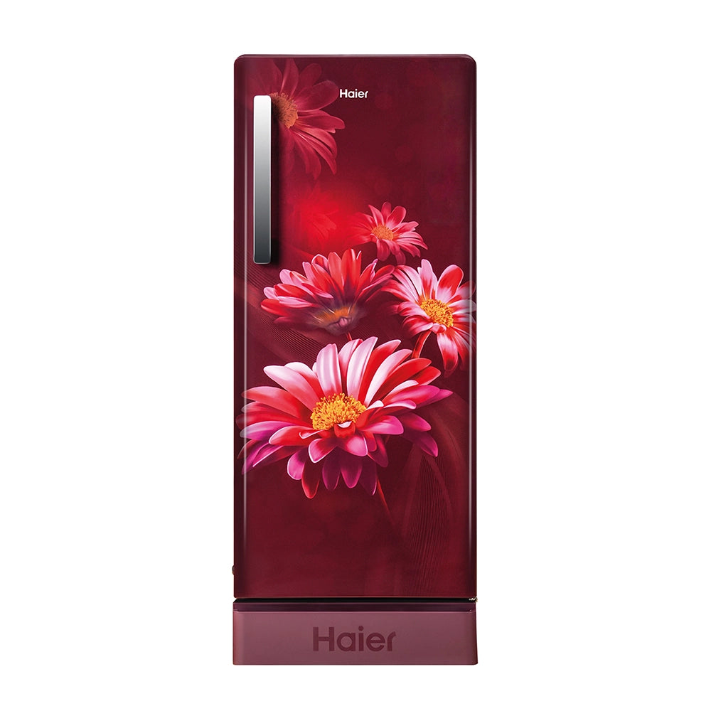 Haier 190L 5 Star Red Hilton Single Door Refrigerator | HRD-2115PRHA-N