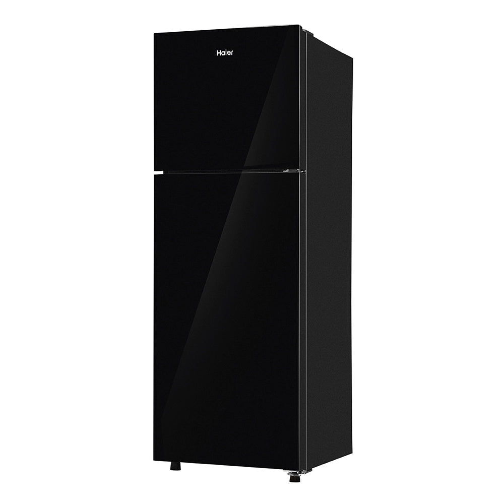 Haier 240L 2 Star Black Glass Double Door Refrigerator (HRF-2902EKGA-P)-3