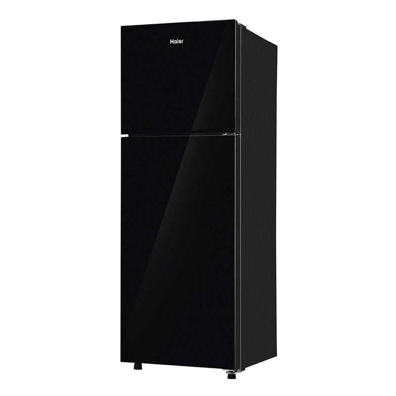 Haier 240L 2 Star Black Glass Double Door Refrigerator (HRF-2902EKGA-P)-3