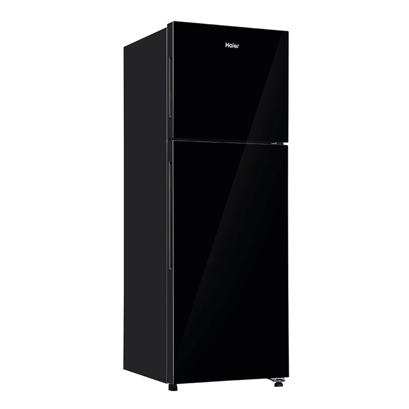 Haier 240L 2 Star Black Glass Double Door Refrigerator (HRF-2902EKGA-P)-5