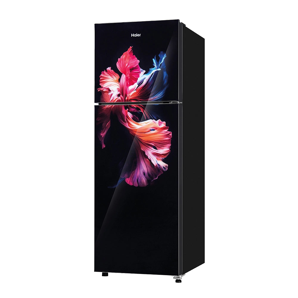 Haier 240L 2 Star Wave Glass Double Door Refrigerator  (HRF-2902EWGA-P)-5