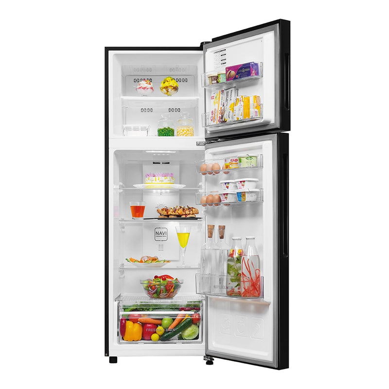 Haier 240L 2 Star Wave Glass Double Door Refrigerator  (HRF-2902EWGA-P)-4