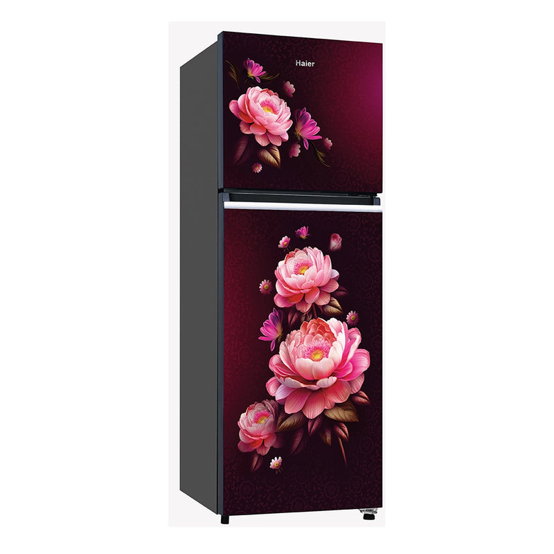 Haier 240L 2 Star Red Blossom Double Door Refrigerator (HRF-2902ICRBA-P)-2