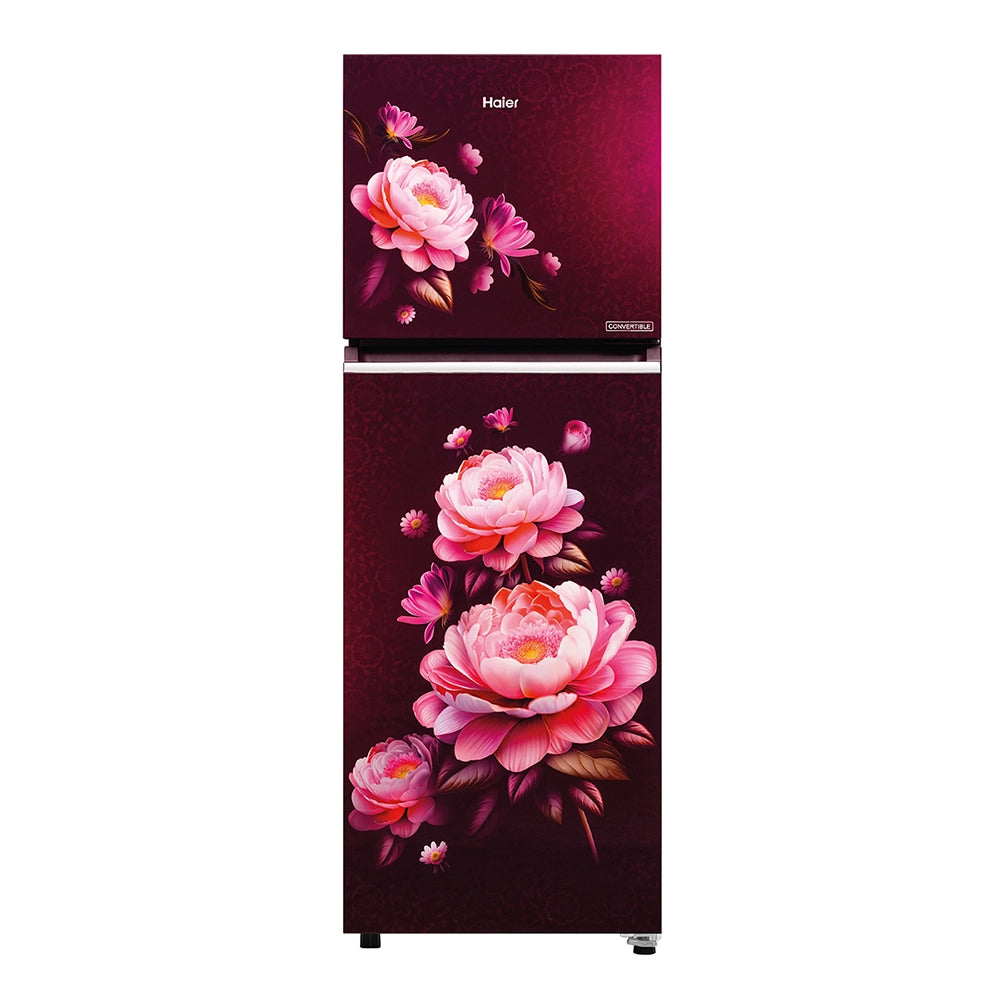 Haier 240L 2 Star Red Blossom Double Door Refrigerator (HRF-2902ICRBA-P)