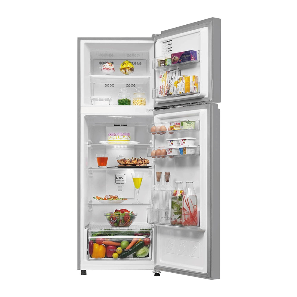 Haier 240L 2 Star Radish Blue Double Door Refrigerator (HRF-2902IERBA-P)-2