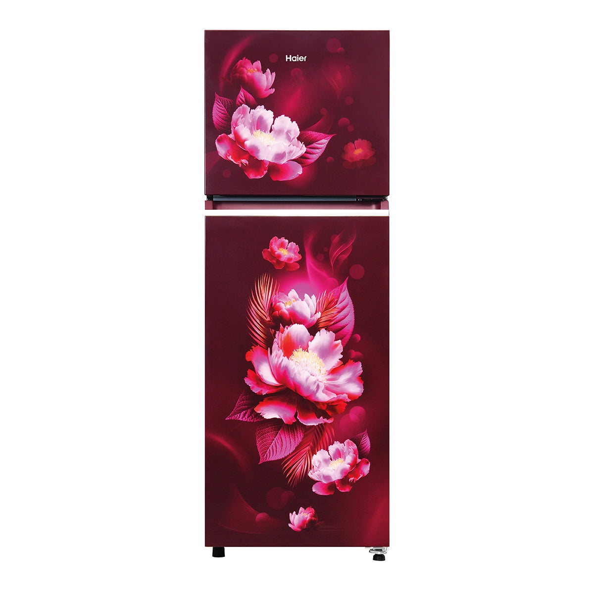Haier 240L 2 Star Red Carnation Double Door Refrigerator  (HRF-2902IERCA-P)