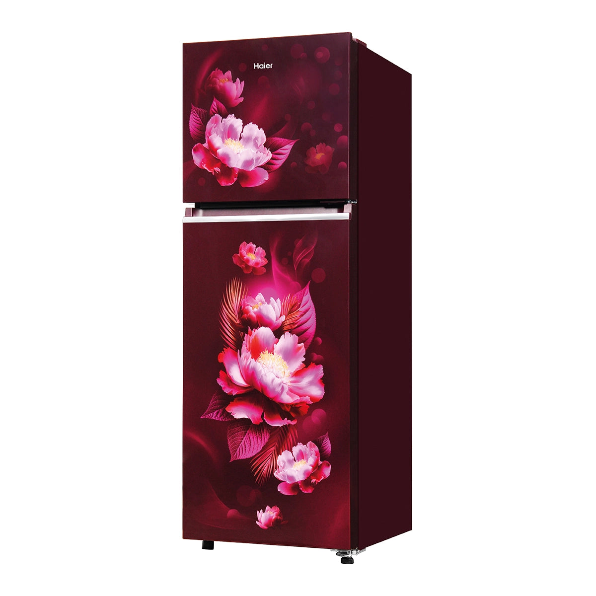 Haier 240L 2 Star Red Carnation Double Door Refrigerator  (HRF-2902IERCA-P)-5
