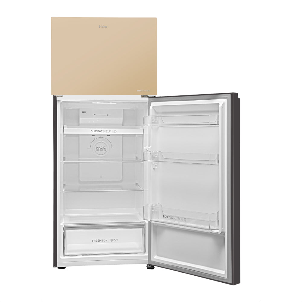 Haier 328L 2 Star Cream Pink Glass Double Door Refrigerator  (HRF-3782CPGA-P)-8