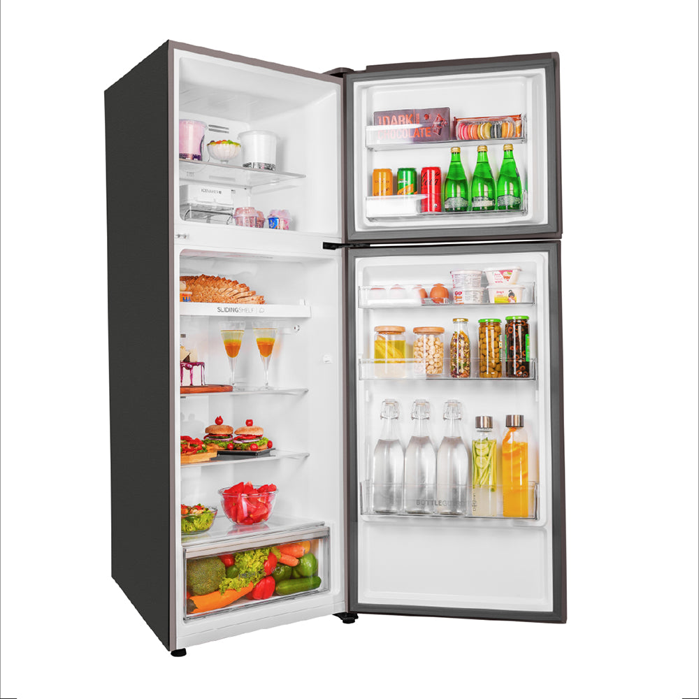 Haier 328L 2 Star Cream Pink Glass Double Door Refrigerator  (HRF-3782CPGA-P)-6