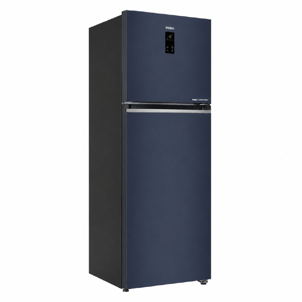 Haier 358L 2 Star Black Glass Double Door Refrigerator | HRF-4082BLUSA-P-3
