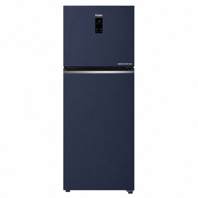 Haier 358L 2 Star Black Glass Double Door Refrigerator | HRF-4082BLUSA-P-1
