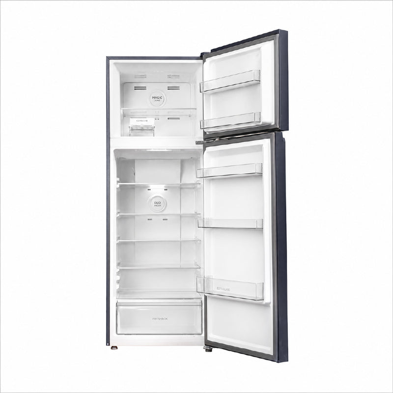 Haier 358L 2 Star Black Glass Double Door Refrigerator | HRF-4082BLUSA-P-4