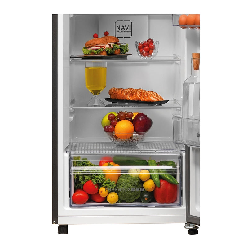 Haier 268L 2 Star Nickel Steel Double Door Refrigerator (HRF-3182IBNSA-P)-7