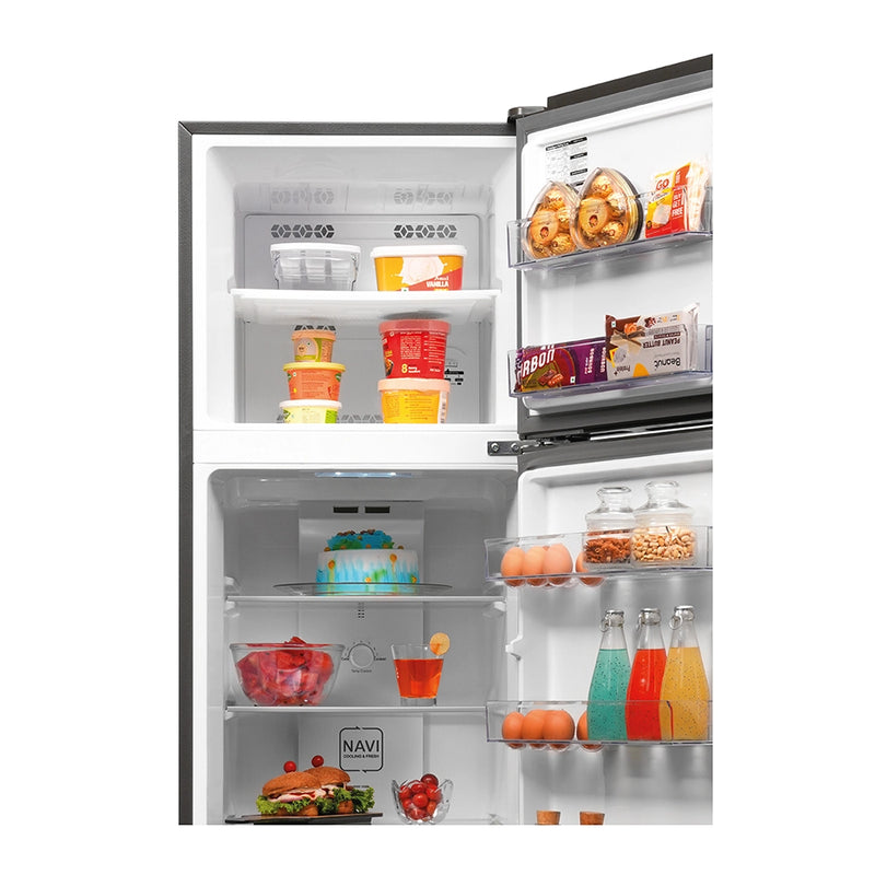 Haier 268L 2 Star Nickel Steel Double Door Refrigerator (HRF-3182IBNSA-P)-4