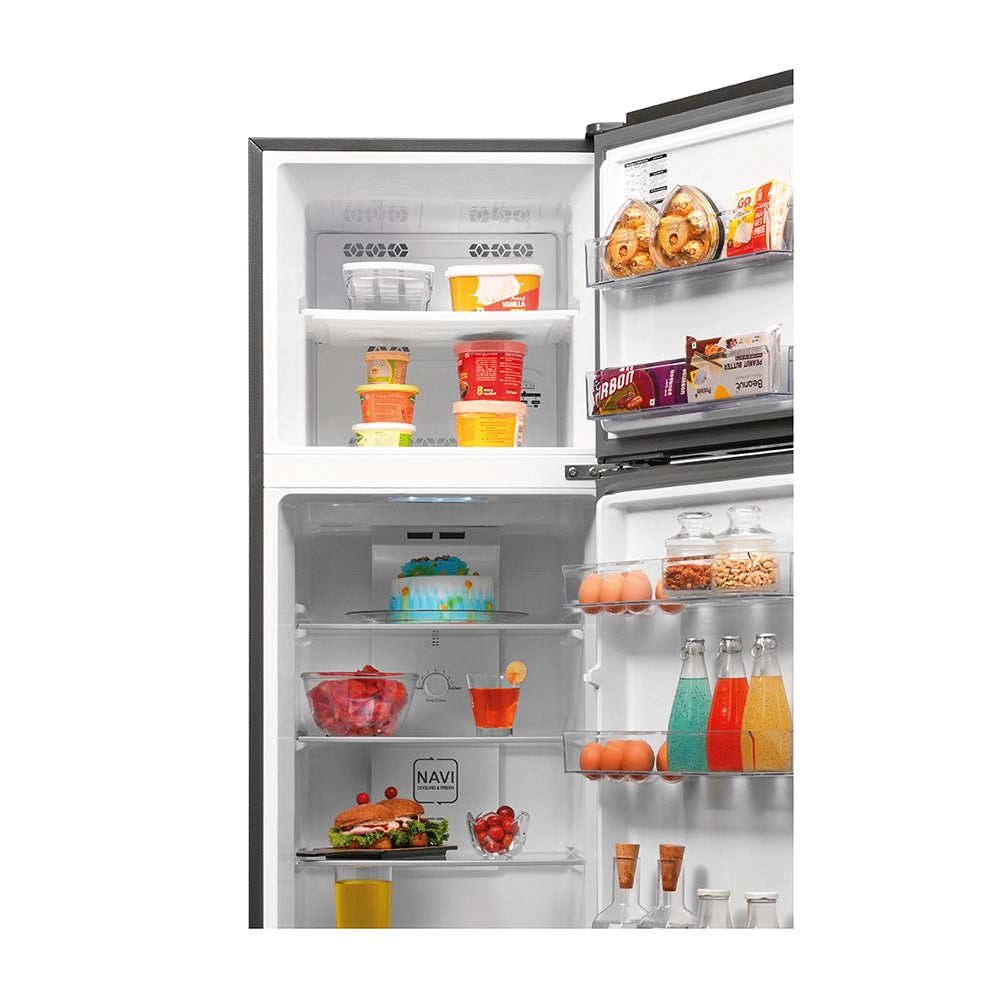 Haier 268L 2 Star Nickel Steel Double Door Refrigerator (HRF-3182IENSA-P)-4