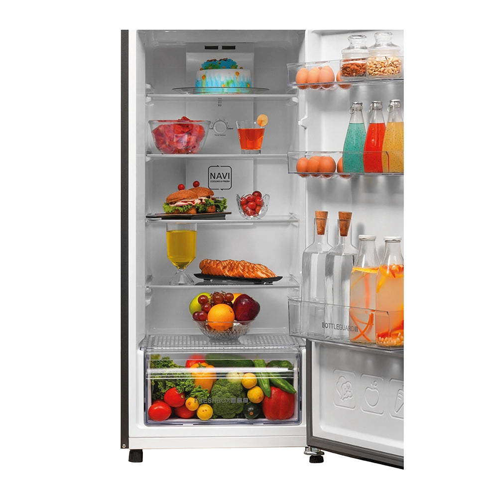 Haier 268L 2 Star Nickel Steel Double Door Refrigerator (HRF-3182IENSA-P)-7