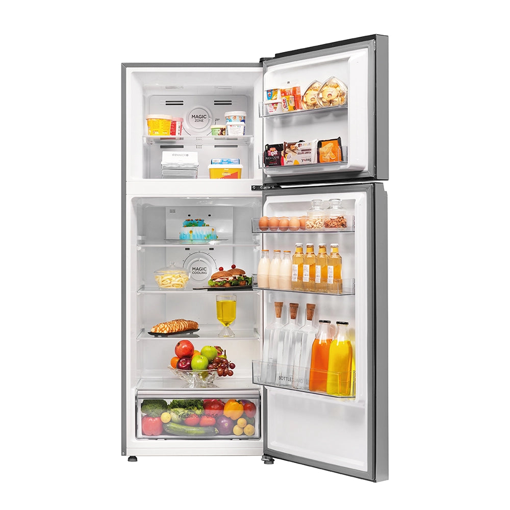 Haier 328L 2 Star Nickel Steel Double Door Refrigerator (HRF-3782BNSA-P)-2