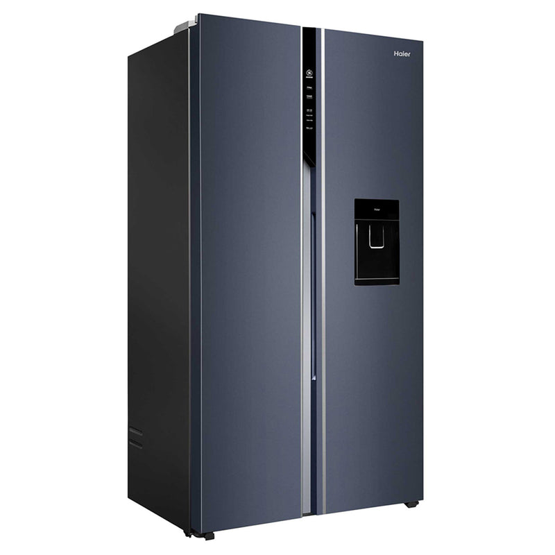 Haier 596L 3 Star Ultramarine Steel Smart Convertible Side-by-Side Refrigerator | HRS-682WUSU1-5
