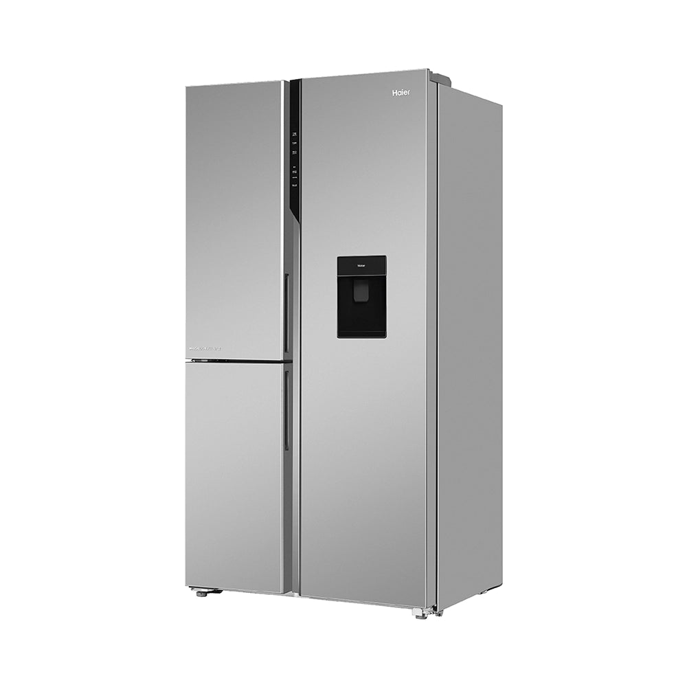 Haier 598L 3 Star Inox Steel 3 Door Smart Convertible Side-by-Side Refrigerator | HRT-683WISU1