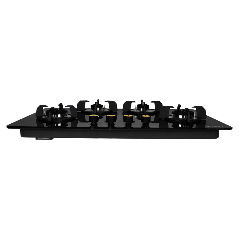 Faber Hob Maxus HT904 CRS BR CI AI – 4-Burner Brass Gas Hob, Tempered Black Glass, Auto Ignition, 90cm-3