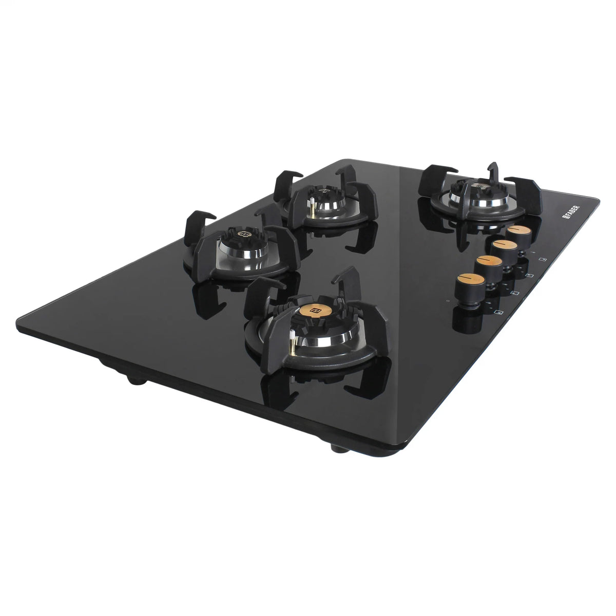 Faber Hob Maxus HT904 CRS BR CI AI – 4-Burner Brass Gas Hob, Tempered Black Glass, Auto Ignition, 90cm-7