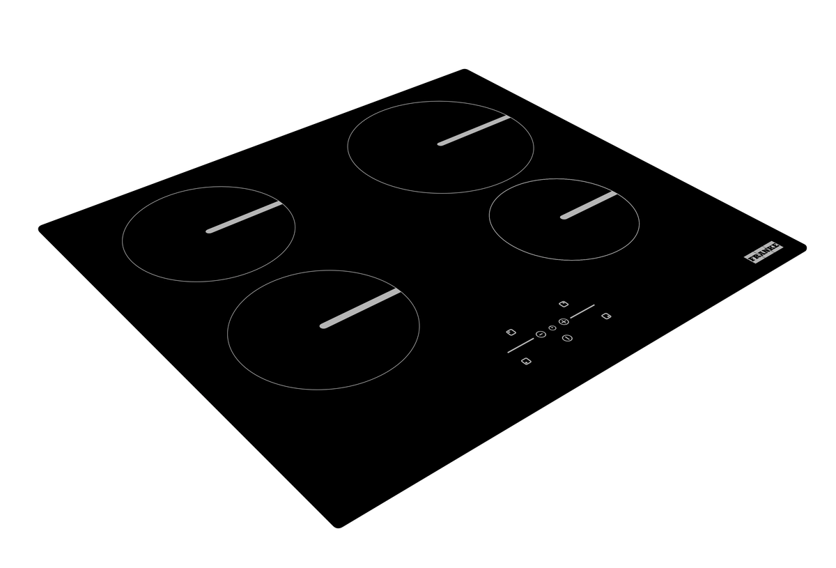Faber FBH 64 BK Built-in Induction Hob – 4 Induction Zones, 7400W Power, 9-Level Touch Control, Timer & Safety Protection-5