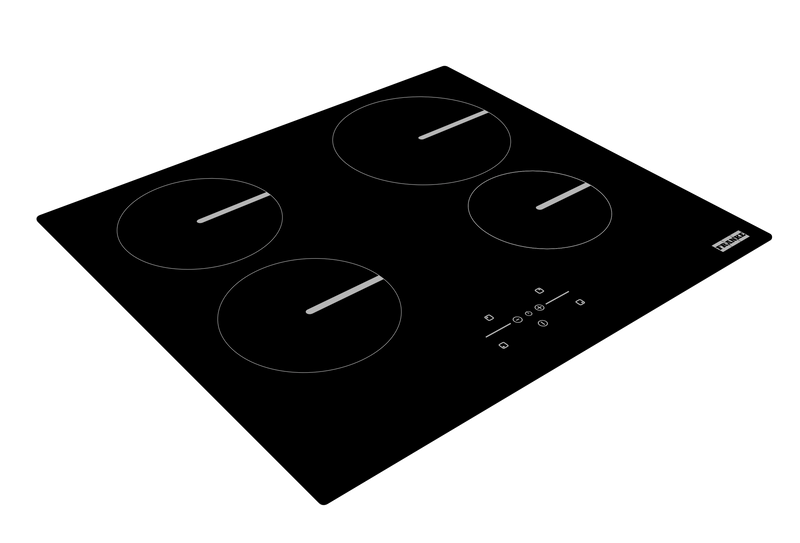 Faber FBH 64 BK Built-in Induction Hob – 4 Induction Zones, 7400W Power, 9-Level Touch Control, Timer & Safety Protection-5