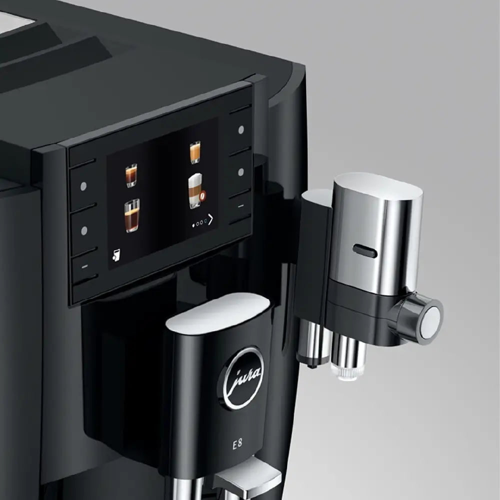 Jura E8 (Latest 2025 Model) Automatic Coffee Machine – 17 Specialty Drinks, P.A.G.2 Grinder, 3.5” Display, One-Touch Milk Cleaning (Piano Black)-7