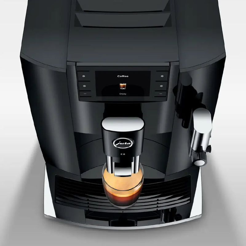Jura E8 (Latest 2025 Model) Automatic Coffee Machine – 17 Specialty Drinks, P.A.G.2 Grinder, 3.5” Display, One-Touch Milk Cleaning (Piano Black)-8