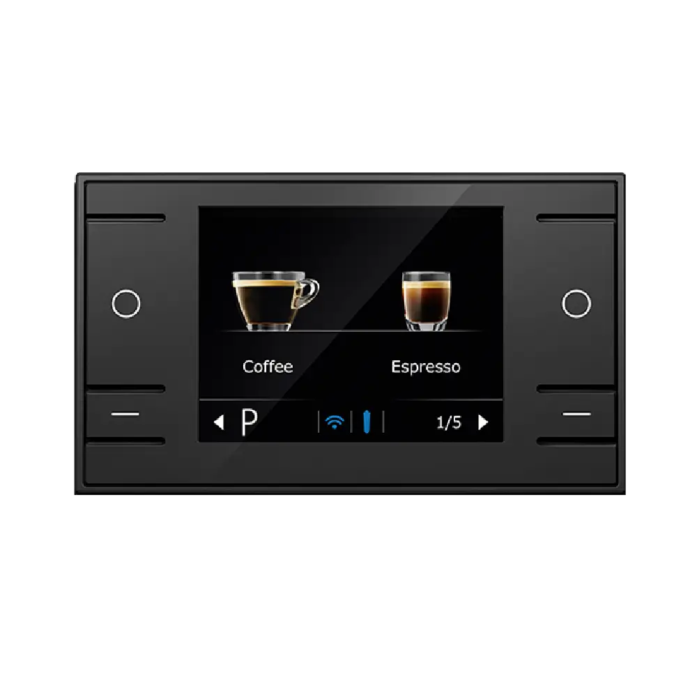 Jura ENA8 Automatic Coffee Machine – Compact Bean-to-Cup Coffee Maker with 15 Specialty Drinks, Professional Aroma Grinder, 2.8” Touch Display (Metropolitan Black / Nordic White)