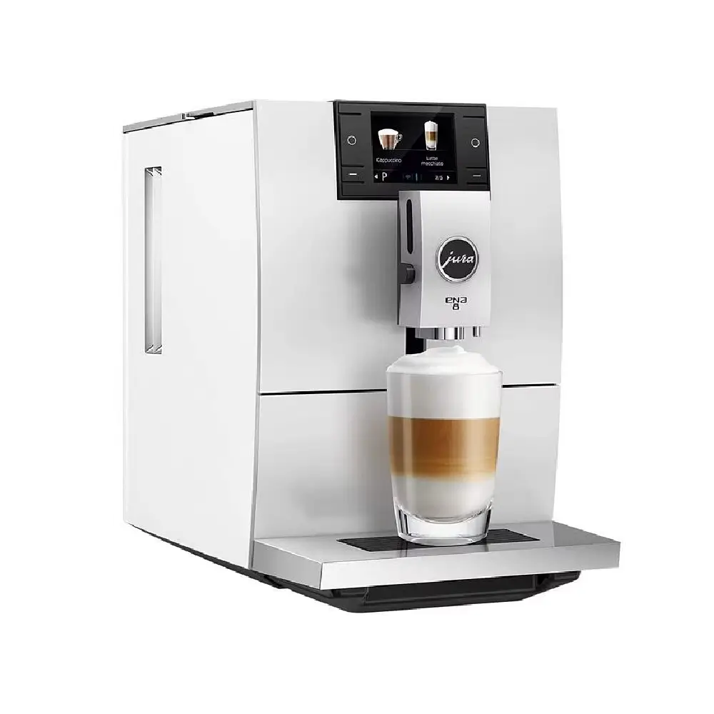 Jura ENA8 Automatic Coffee Machine – Compact Bean-to-Cup Coffee Maker with 15 Specialty Drinks, Professional Aroma Grinder, 2.8” Touch Display (Metropolitan Black / Nordic White)-6