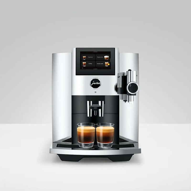 Jura S8 Chrome Automatic Coffee Machine | 27 Specialty Drinks | Touchscreen Display | Premium Bean-to-Cup Coffee Maker-3
