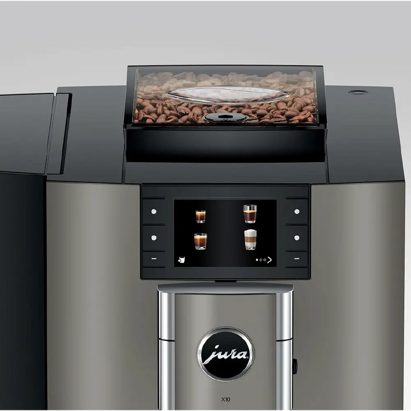 Jura X10 Automatic Coffee Machine – Commercial Coffee Maker with Cold Brew Technology, 35 Specialty Drinks, P.A.G.2+ Grinder & 2.4L Water Tank (Dark Inox)-5