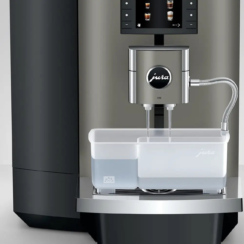 Jura X10 Automatic Coffee Machine – Commercial Coffee Maker with Cold Brew Technology, 35 Specialty Drinks, P.A.G.2+ Grinder & 2.4L Water Tank (Dark Inox)-6