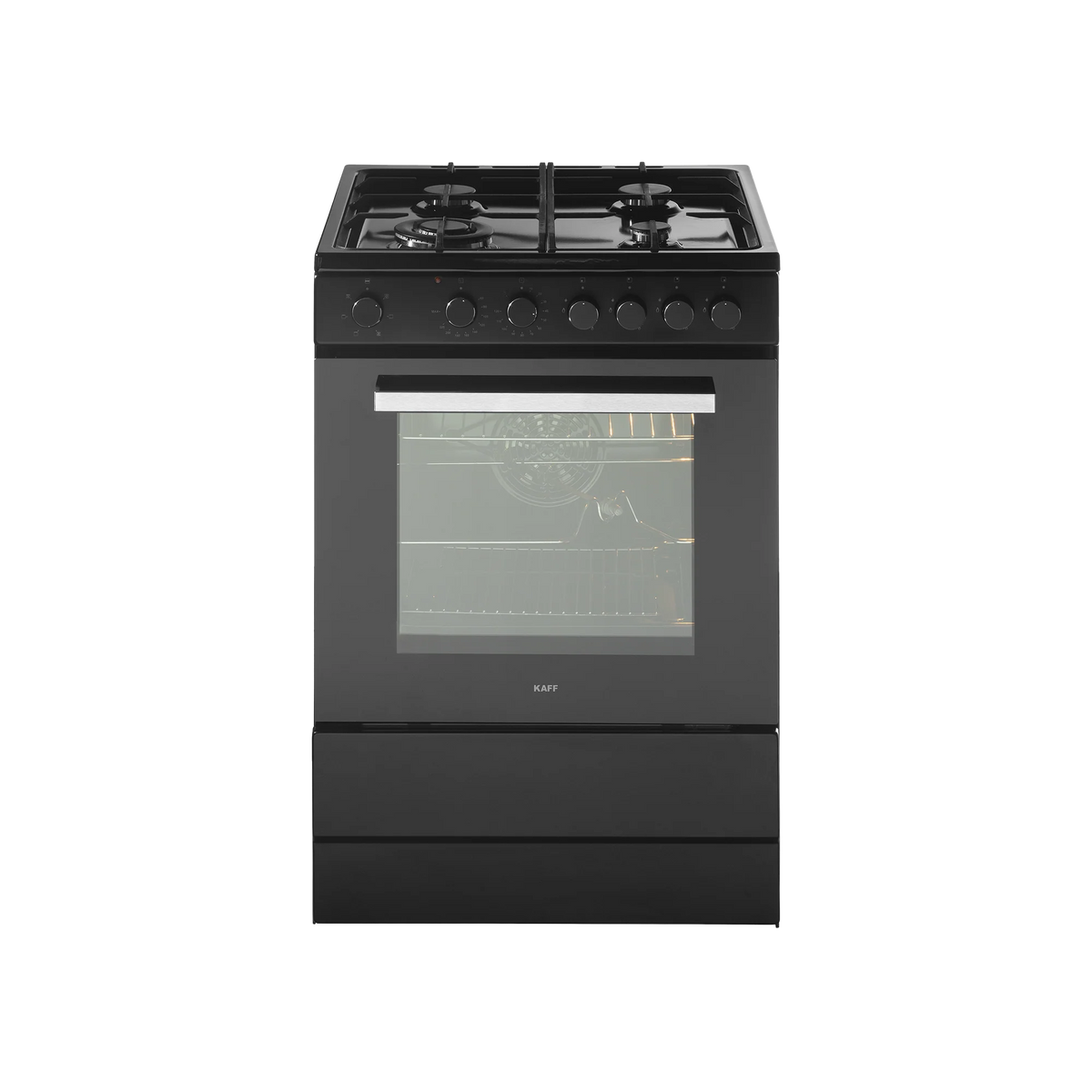 KAFF KAB 60 Cooking Range with Electric Oven – Matt Black Finish & Auto Electric Ignition-1