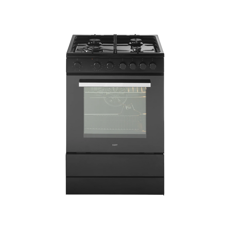 KAFF KAB 60 Cooking Range with Electric Oven – Matt Black Finish & Auto Electric Ignition-1