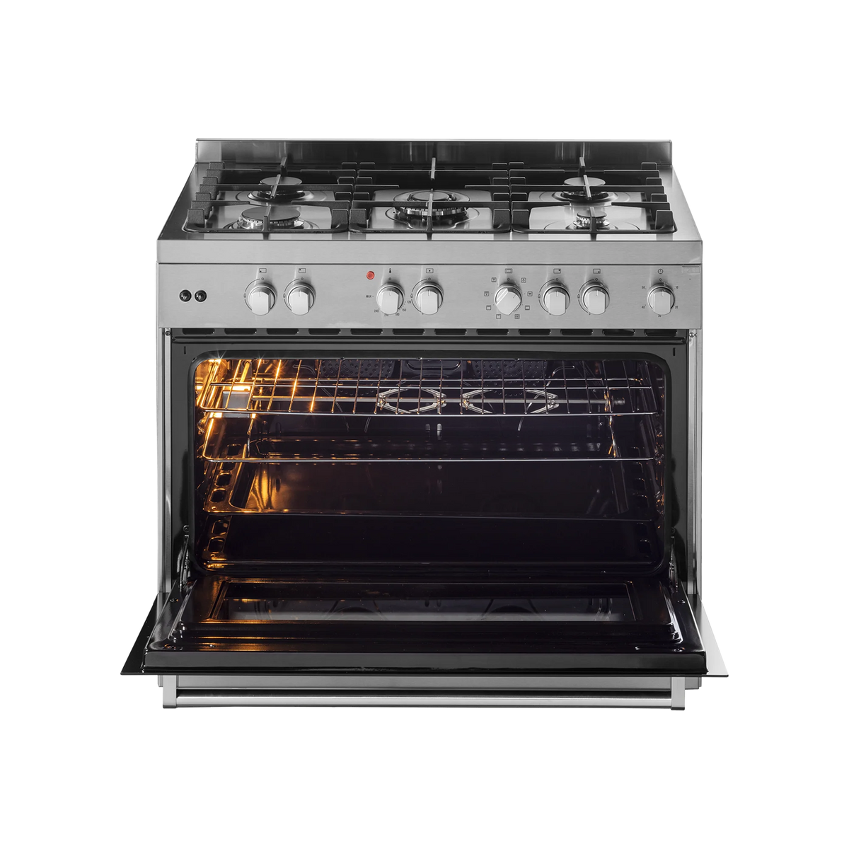 KAFF KGM 90 Cooking Range with Electric Oven – Stainless Steel Finish & Auto Electric Ignition-2