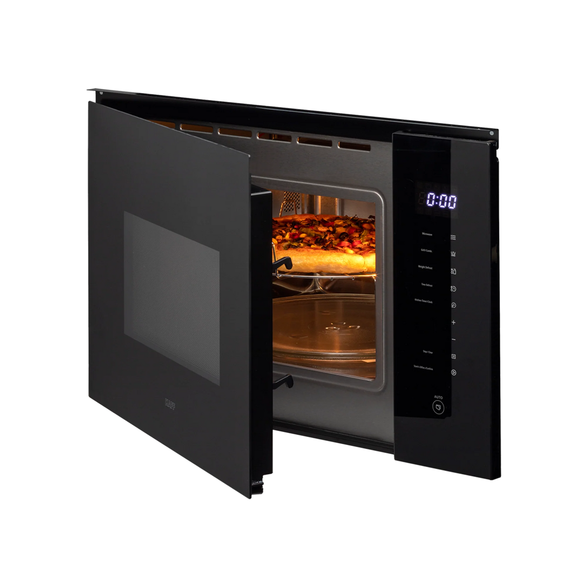 KAFF KMW HN6 BLK – 28L Built-in Microwave with Touch Control & Defrost by Time & Weight-2