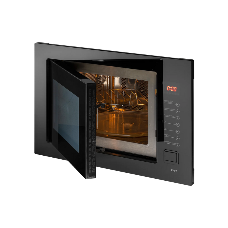 KAFF KMW8A BLK – Built-in Microwave Oven with Convection, Grill & Full Black Glass Finish-3