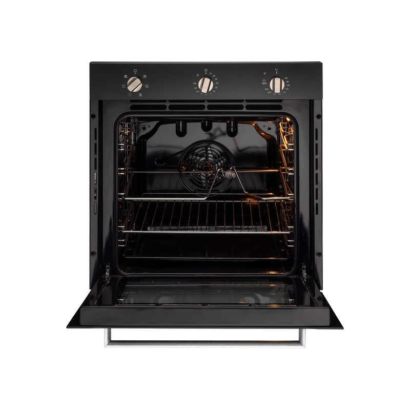 KAFF KOV 73 MRFT – 73 L Built-in Oven with Full Black Tempered Glass Finish-3