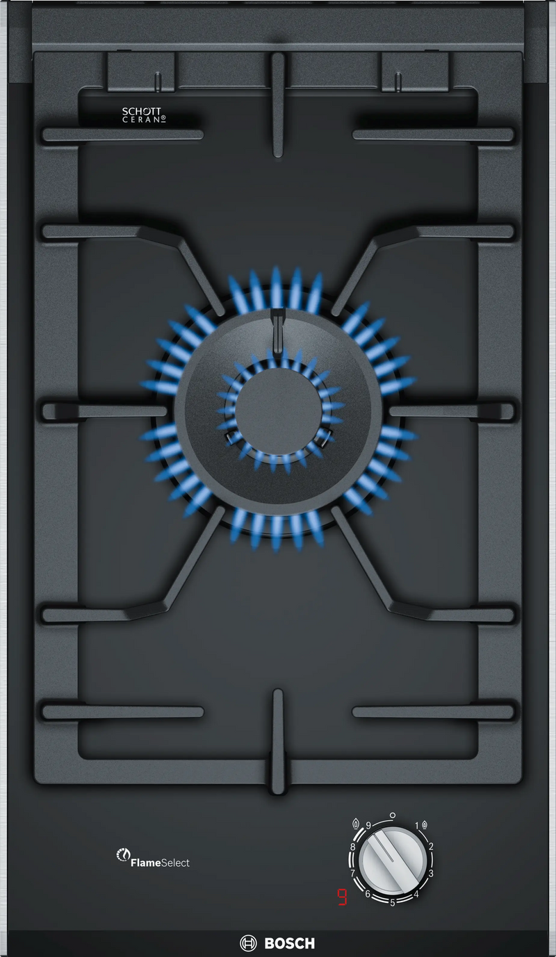 Bosch PRA3A6D70I 30 cm Built-in Domino Gas Hob with Precise Flame Control-1